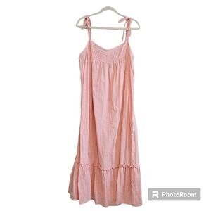 La Vie Rebecca Taylor Kelsey Clip Dot Dress Sz XL Cotton Romantic Prairie